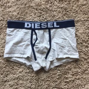 Gently worn gray and blue Diesel boxer briefs size medium
